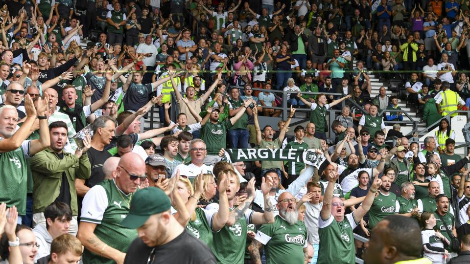 Green Army at Derby County