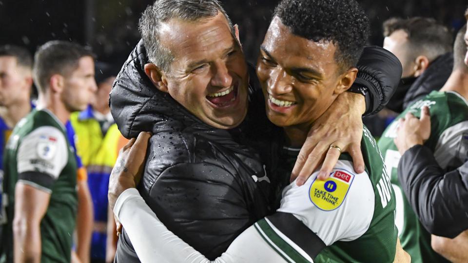 Celebrations at the final whistle