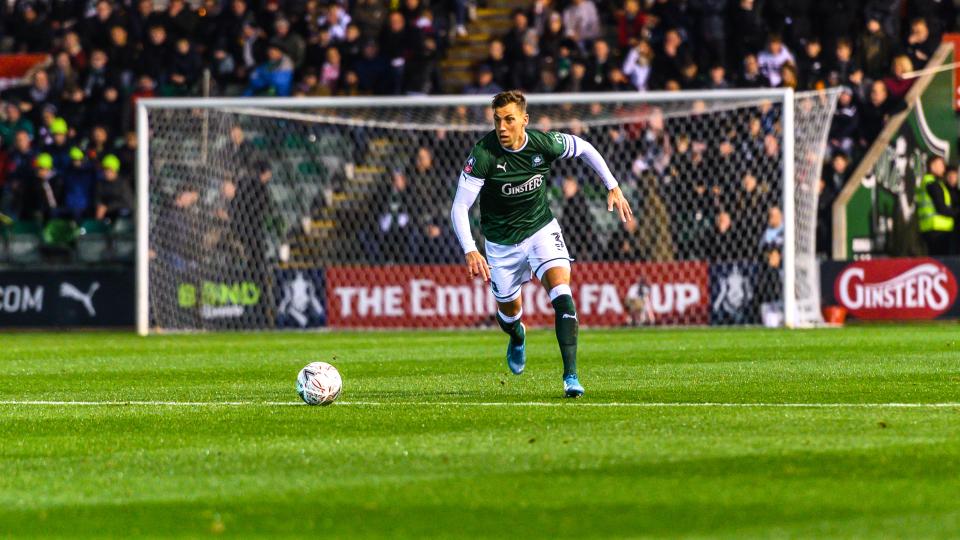 Gary Sawyer in front of the Devonport End