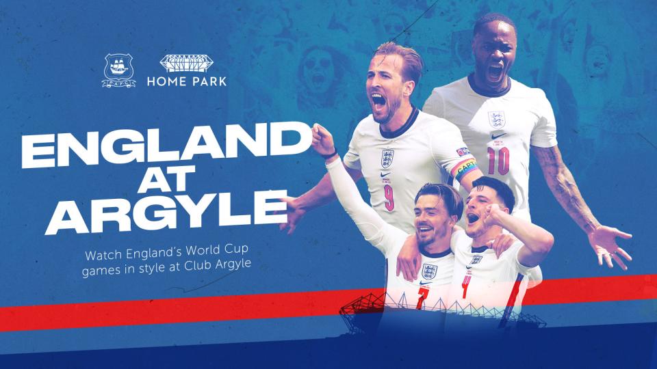 England World Cup Screenings at Home Park