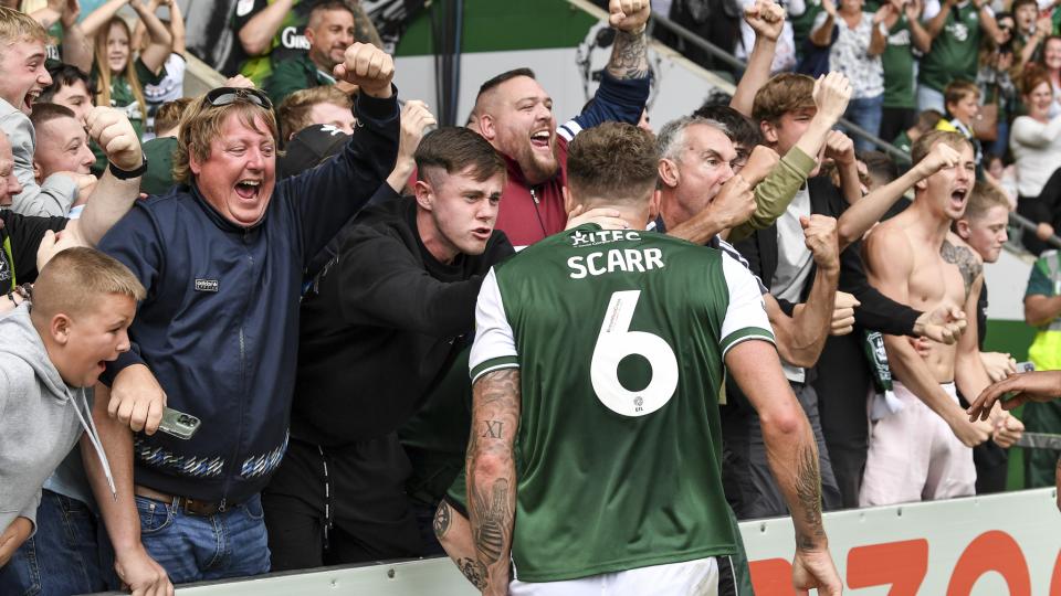 Dan Scarr in the crowd