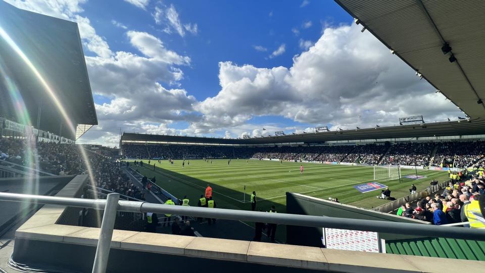 Home Park in the sunshine