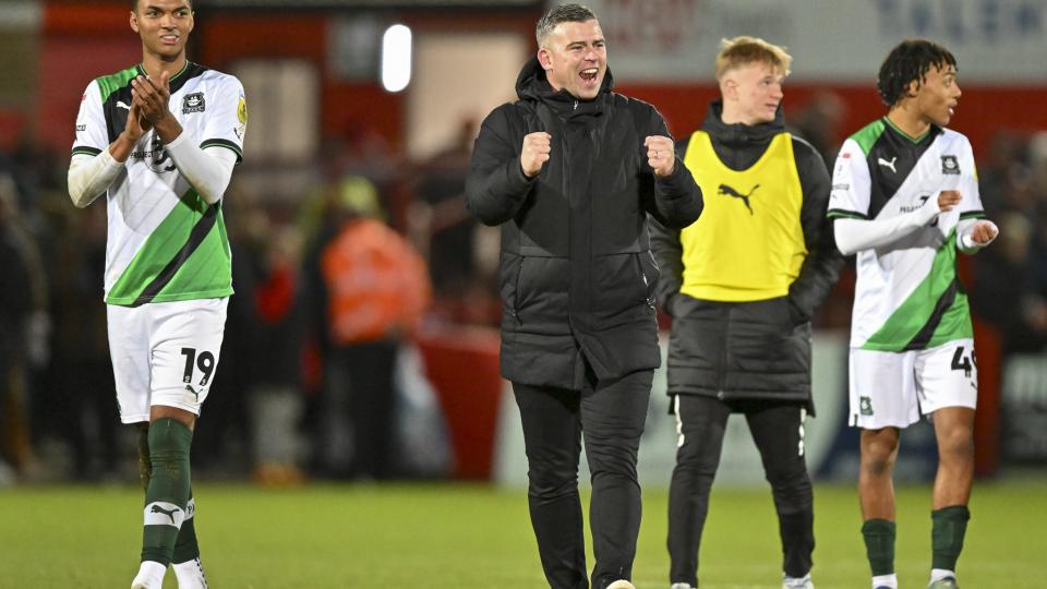 Schumacher celebrates at full time