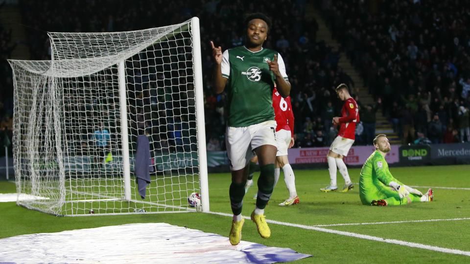 Niall Ennis celebrates the opener