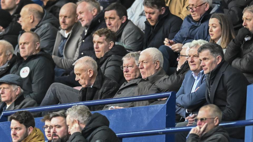 Sir Alex Ferguson in the Directors' Box at Bolton