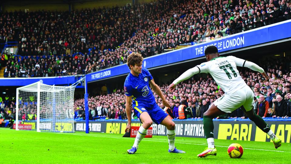 Niall Ennis at Stamford Bridge