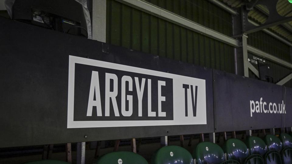 The press box at Home Park