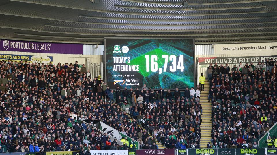 Home Park full to the rafters