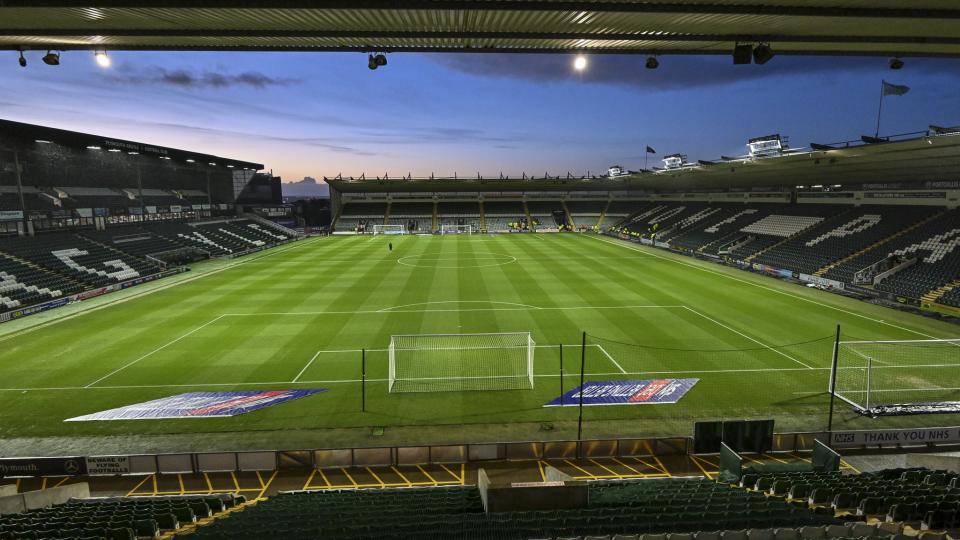 Home Park at night