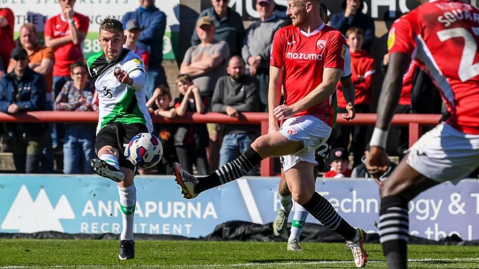 Danny Mayor strikes against Morecambe
