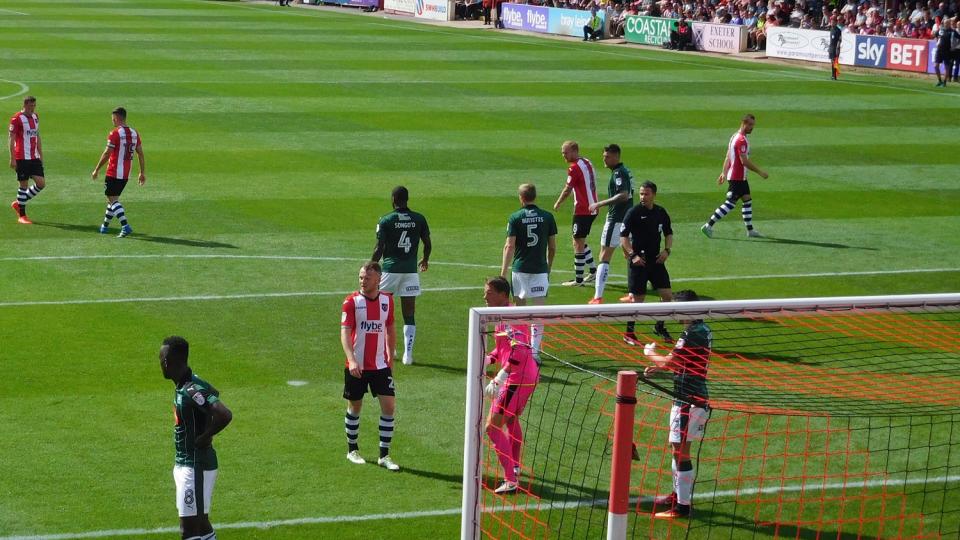 Exeter City vs Argyle at St James Park