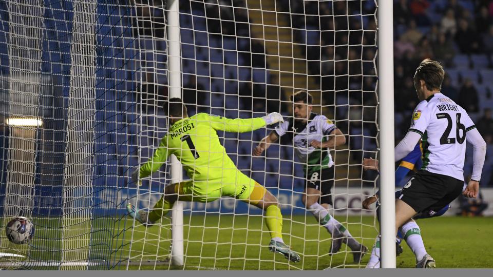Argyle score at Shrewsbury