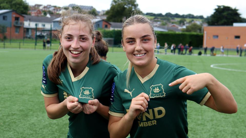 Argyle Women celebrate beating Exeter City