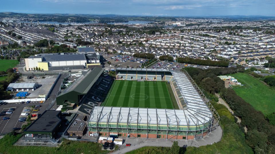 Home Park from above