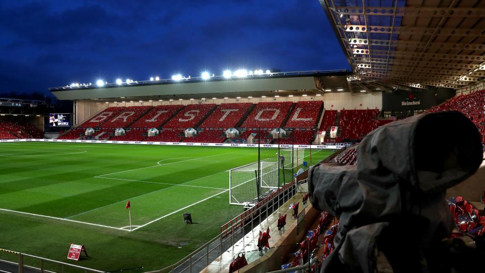 Ashton Gate at night