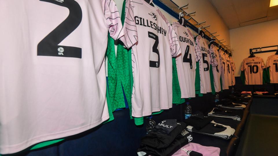 Shirts in the dressing room