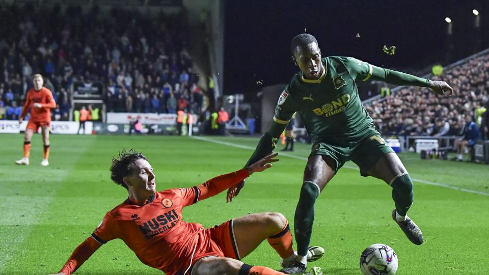 Mickel Miller on the ball against Millwall