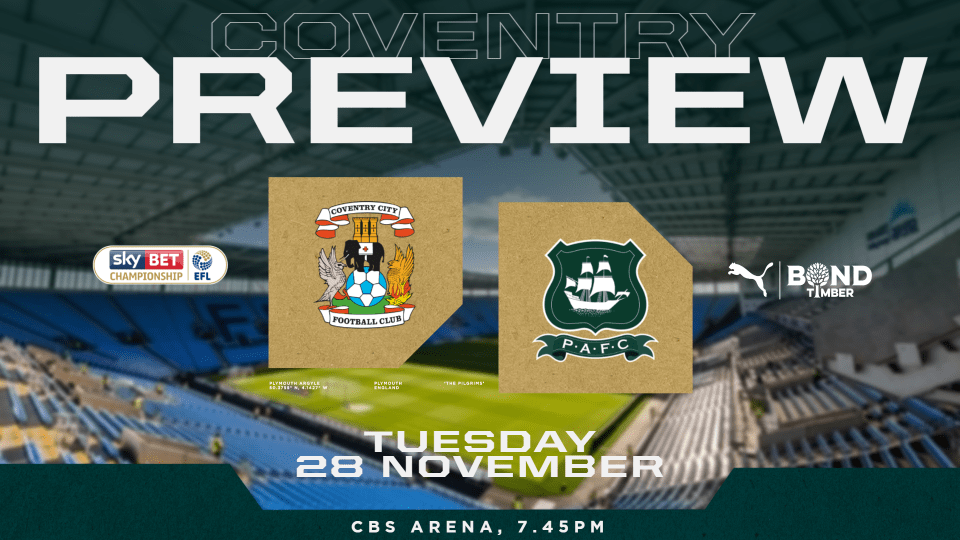 Coventry City (A) Match Preview Plymouth Argyle PAFC