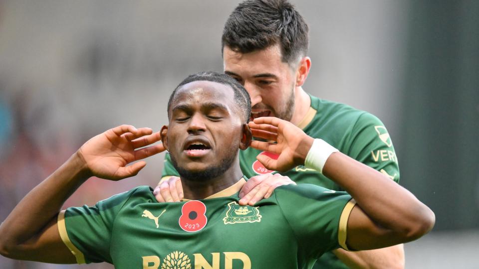 Bali Mumba and Finn Azaz celebrate