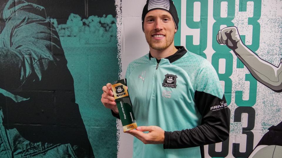 Lewis Gibson player of the month