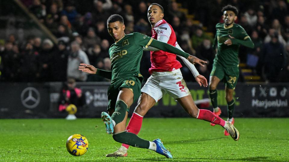 Whittaker scores Argyle's winner against Rotherham