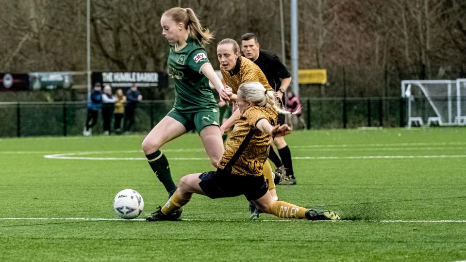 Jade Berrow in action for Argyle Women