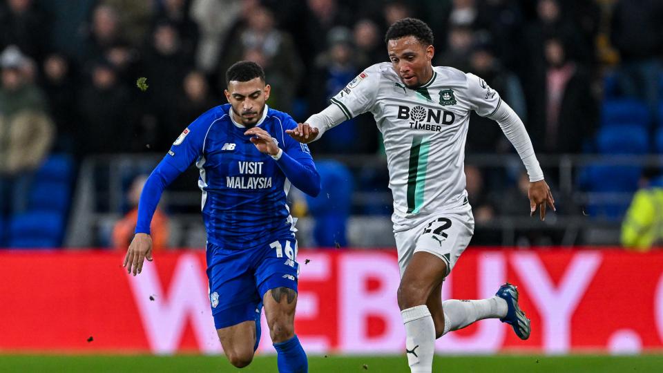 Brendan Galloway in action against Cardiff