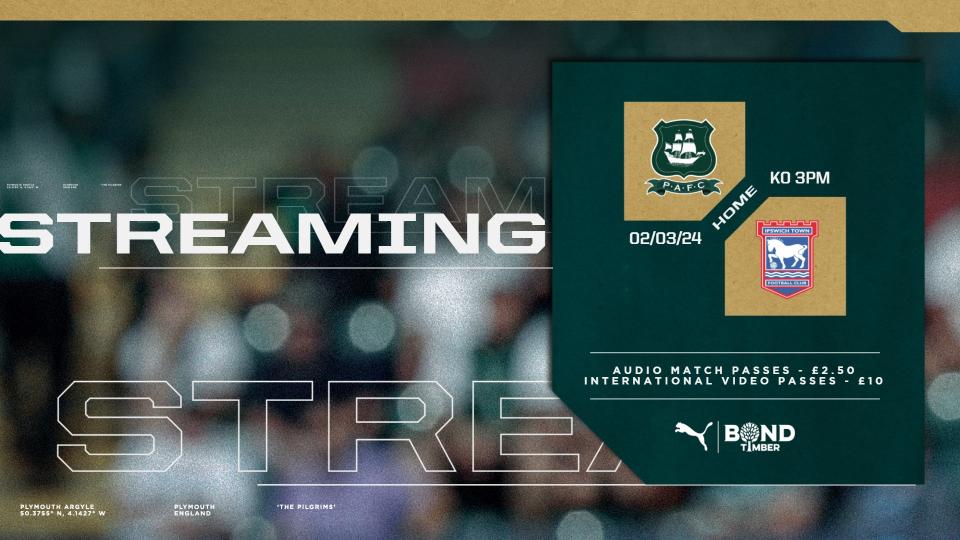 Argyle TV | Ipswich Town (H)