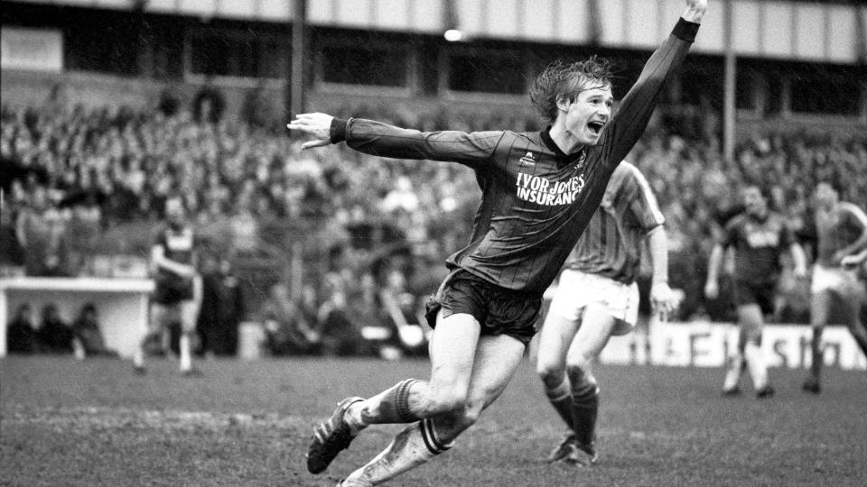 Garry Nelson celebrating