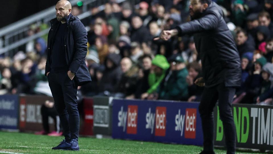 Ian Foster on the touchline