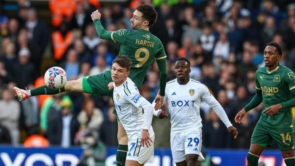 Ryan hardie in action against Leeds