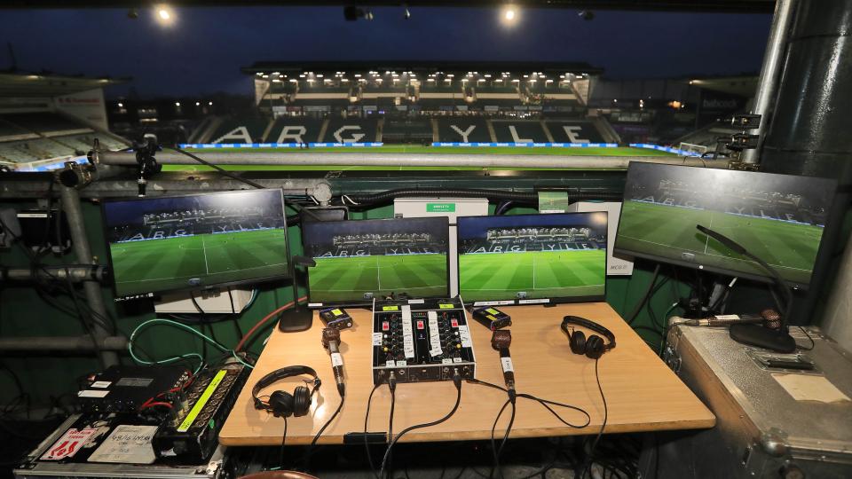 TV gantry at Home Park