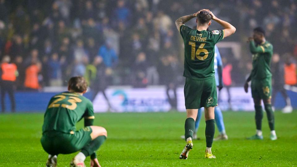 Argyle players are devastated