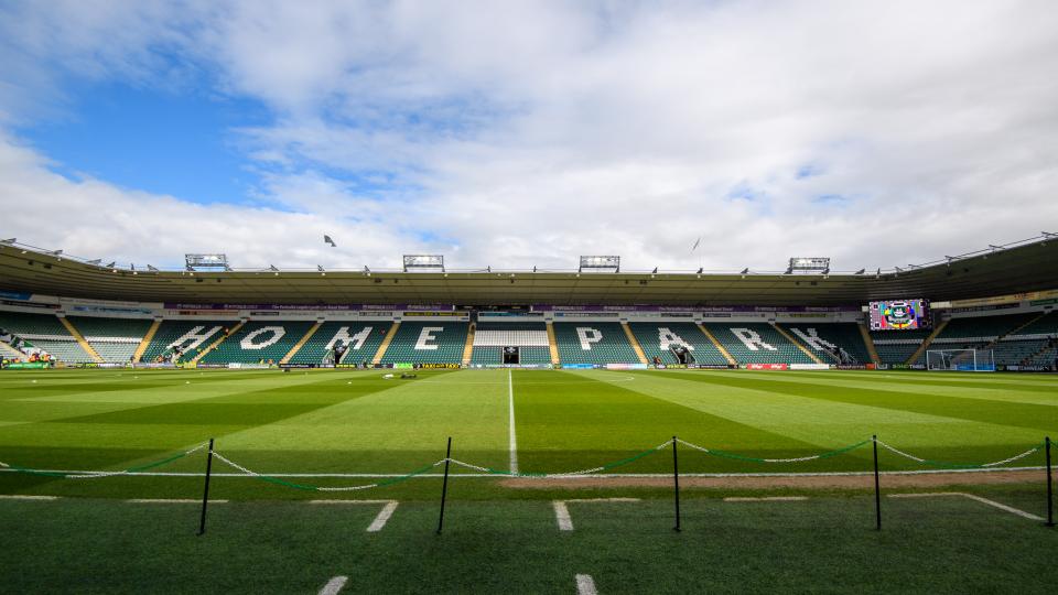 General shot of Home Park from the halfway line