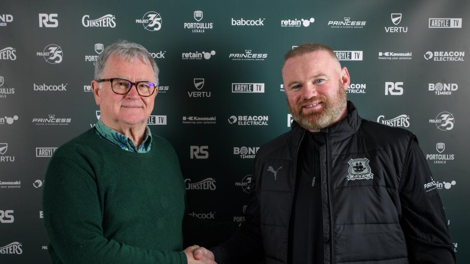 Simon Hallett and Wayne Rooney