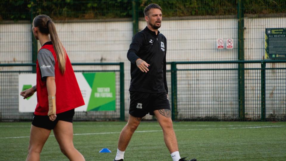 Ryan Perks at training