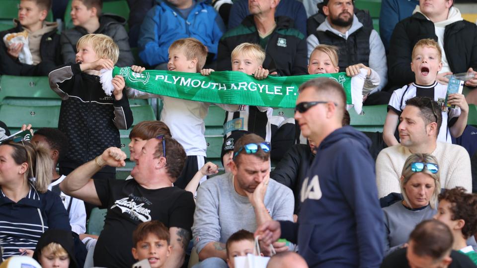 Argyle fans at Home Park