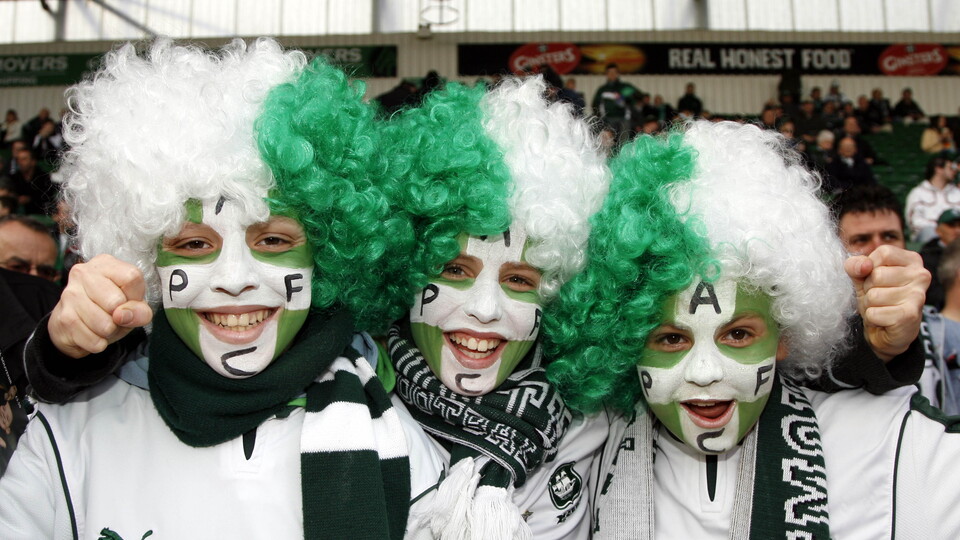 Argyle fans before the 2007 FA Cup quarter-final