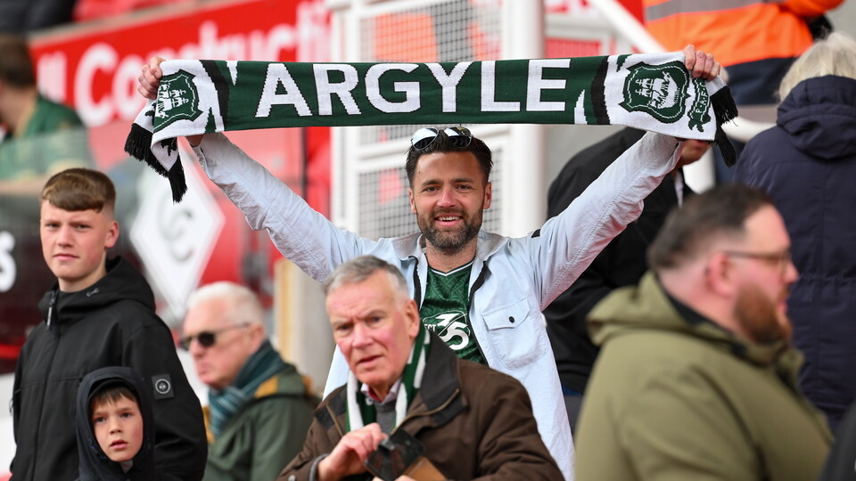 Argyle fans at Stoke City