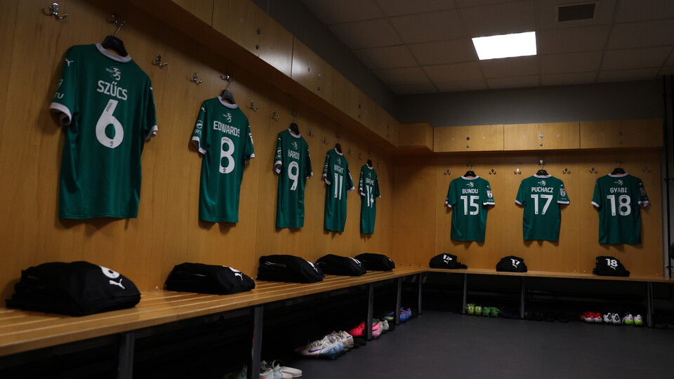 Away dressing room at Swansea