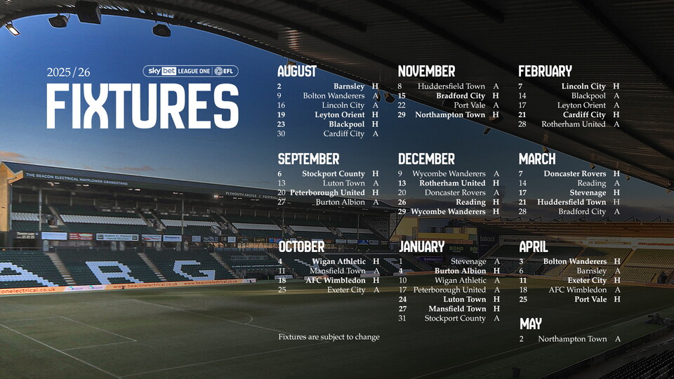 2025/26 Fixtures