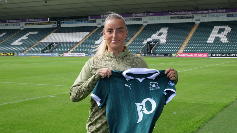 Imy Crawford at Home Park.