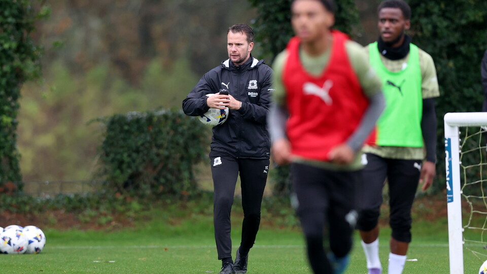 Tom Cleverley on the training pitch
