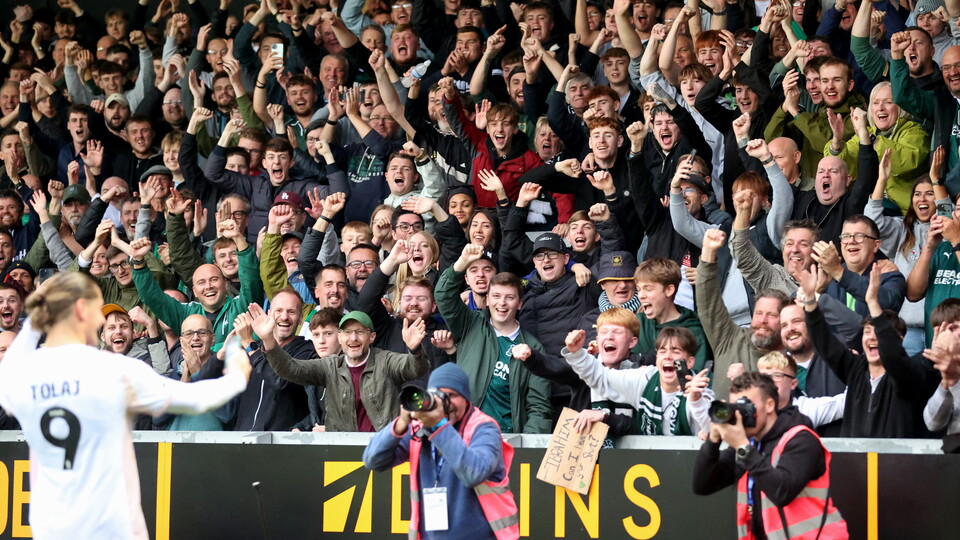 Argyle fans at Burton