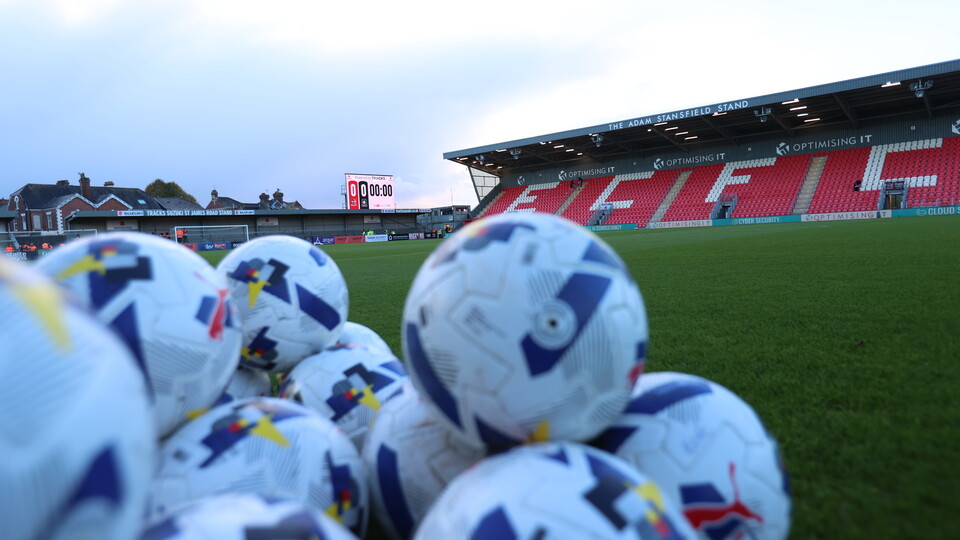 A shot of footballs at St James Park.