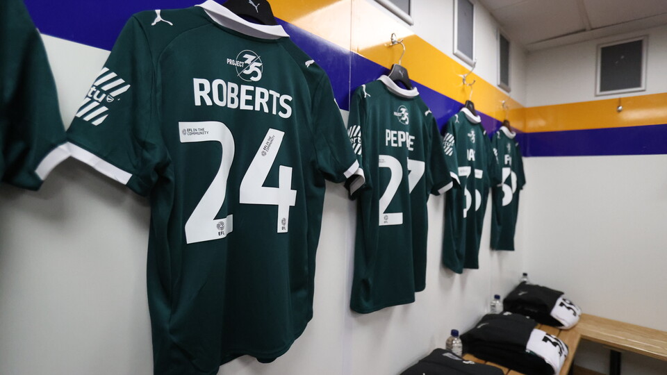 Argyle shirts in the away dressing room