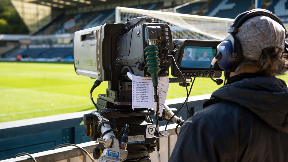 TV Camera at Adams Park