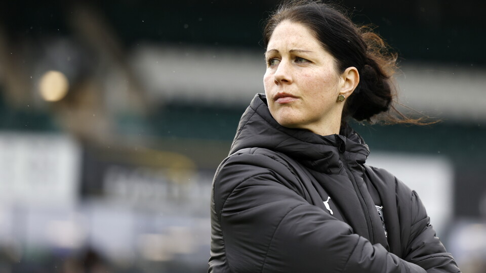 Marie Hourihan looks on at Home Park.