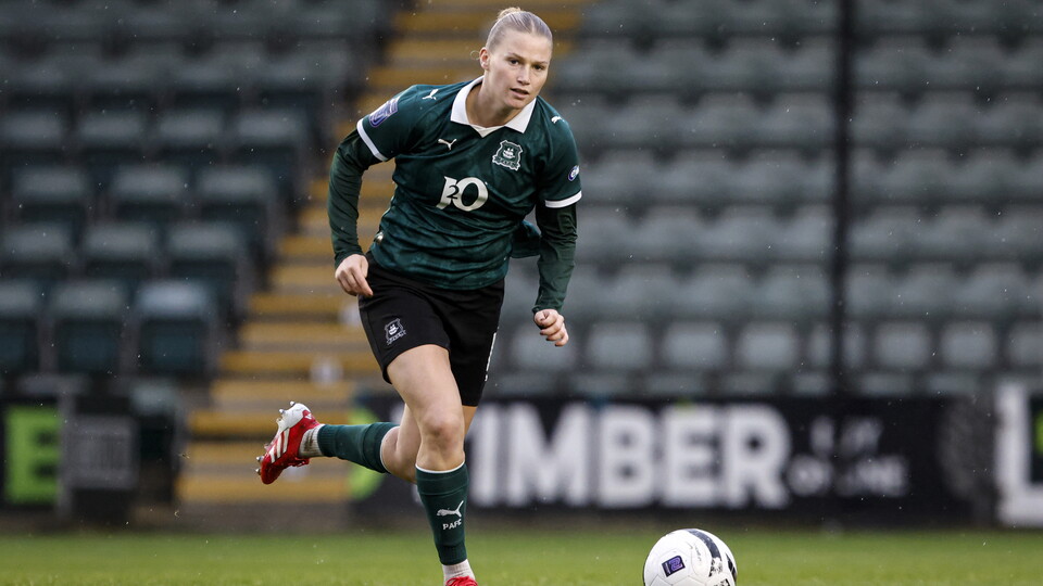 Katie Wilson at Home Park.
