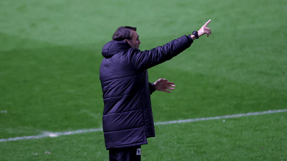 Jamie Lowry, Under-18s Head Coach, at Home Park.